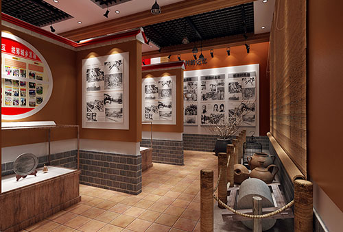 阳江传统韵味十足的中式展厅设计效果图