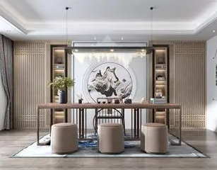 阳江新中式风格茶室如何规划设计